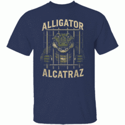 ALLIGATOR ALCATRAZ LOCKED IN SHIRT Florida Swamp Satire Tee Political Protest Parody Apparel N
