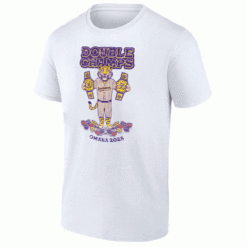 DOUBLE CHAMPS SHIRT 2025 NCAA Baseball Mens College World Series Champions LSU Tigers W