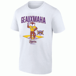 GEAUXMAHA Mascot Diamond Shirt 2025 NCAA Baseball Mens College World Series Champions LSU Tigers W