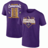 NATIONAL CHAMPIONS SCHEDULE SCORES SHIRT 2025 NCAA Baseball Mens College World Series Champions LSU Tigers