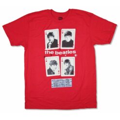 Beatles Las Vegas Cards Ticket T-shirt