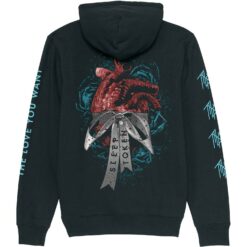 Sleep Token The Love You Want Heart (Back Print, Sleeve Print) Hooded Sweatshirt