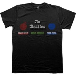 Beatles Apple Years Red & Blue Slim Fit T-shirt