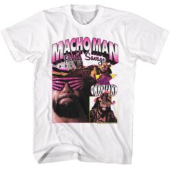 Macho Man Macho Man Randy Collage Light T-shirt