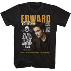 Twilight Twilight Edward Lion Fell In Love T-shirt