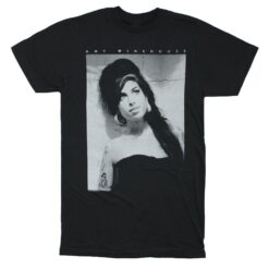 Amy Winehouse Black & White Boxed Photo Slim Fit T-shirt