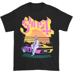 Ghost Synthwave Papa T-shirt