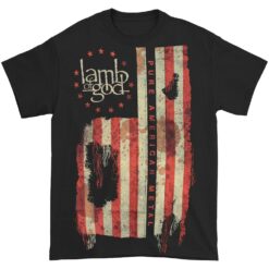 Lamb Of God Pure American Metal Flag T-shirt