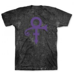 Prince Purple Love Symbol Washed Tee Tie Dye T-shirt