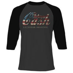 Johnny Cash American Original Raglan Baseball Jersey