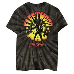 Fleetwood Mac On Tour Black Tie Dye T-shirt