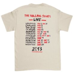Rolling Stones Tongue Evolution 50 & Counting Live 2013 Tour Slim Fit T-shirt