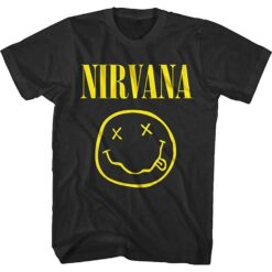 Nirvana Smile Face One Sided Slim Fit T-shirt