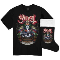 Ghost Grampus Nihil T-shirt & Xmas Stocking Bundle (Rockabilia Exclusive) T-shirt