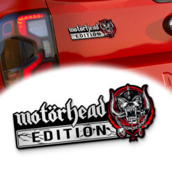 Motörhead Edition Laser Engraved Car Name Emblem Red Version