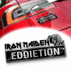 Iron Maiden EDDIETION Laser Engraved Car Name Emblem