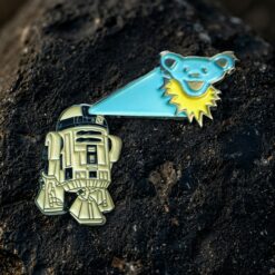 Grateful Dead R2D2 Star Wars Dancing Bear Button Pin