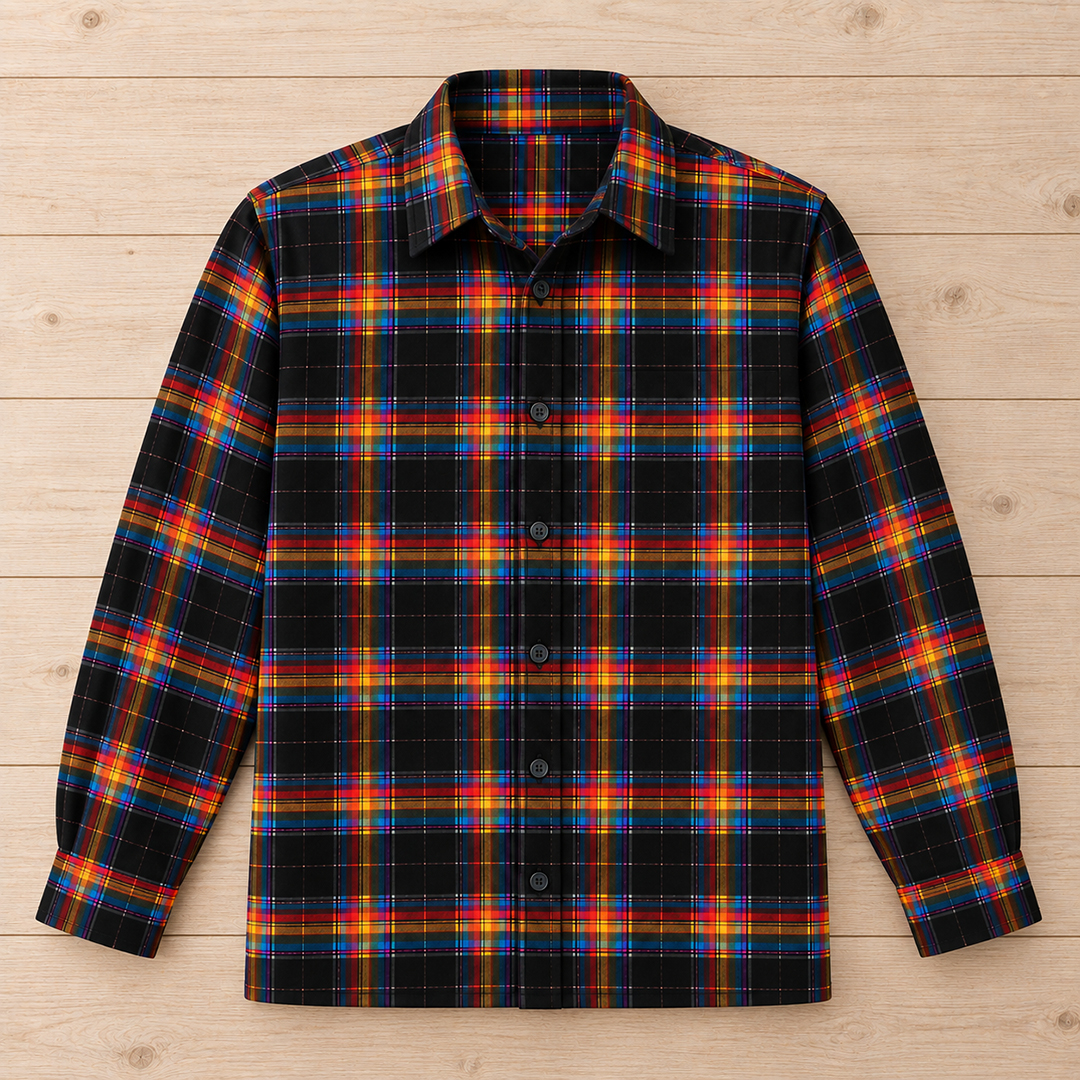 Pink Floyd Back Patch Plaid Shirt - Image 3