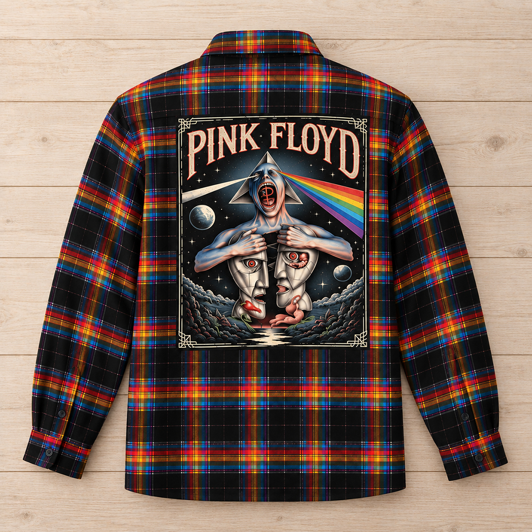 Pink Floyd Back Patch Plaid Shirt - Image 4