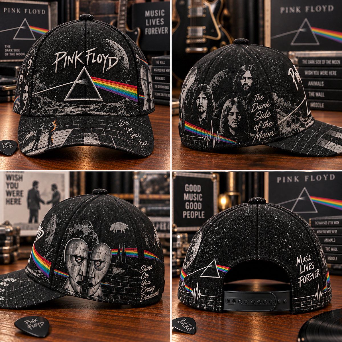 Pink Floyd Embroidered Cap - Image 2