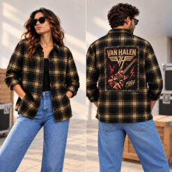 Van Halen Back Patch Plaid Shirt